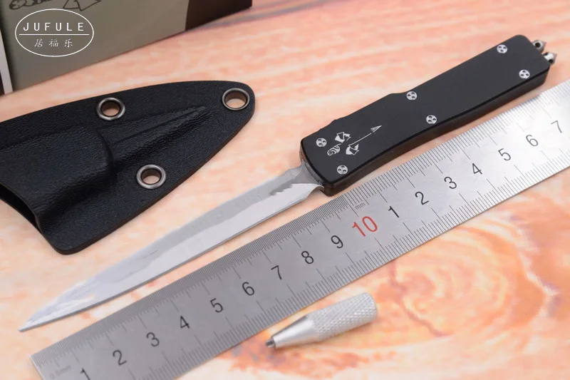 Дешевый JUFULE OEM VenomTech KYDEX Sheat D2 blade алюминиевая ручка кемпинг выживания Открытый EDC Тактические Хант инструмент ужин кухонный нож