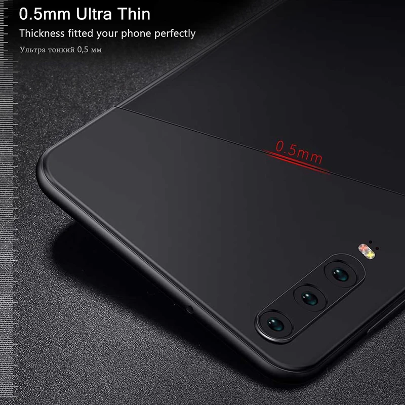 Ультратонкий матовый чехол для Huawei P20 P30 Lite Pro p Smart 2019 Мягкая силиконовая задняя