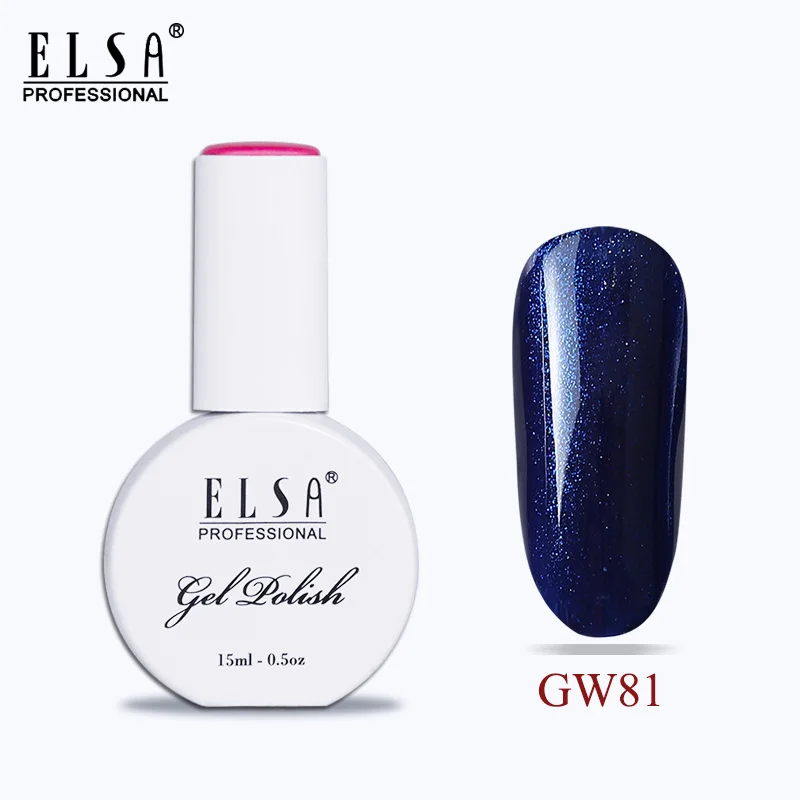 Elsa 15 мл УФ-гель для ногтей 120 цветов на выбор кофе УФ-лак для ногтей Полупостоянный коричневый светодиодный гель-эмаль для ногтей - Цвет: GW81