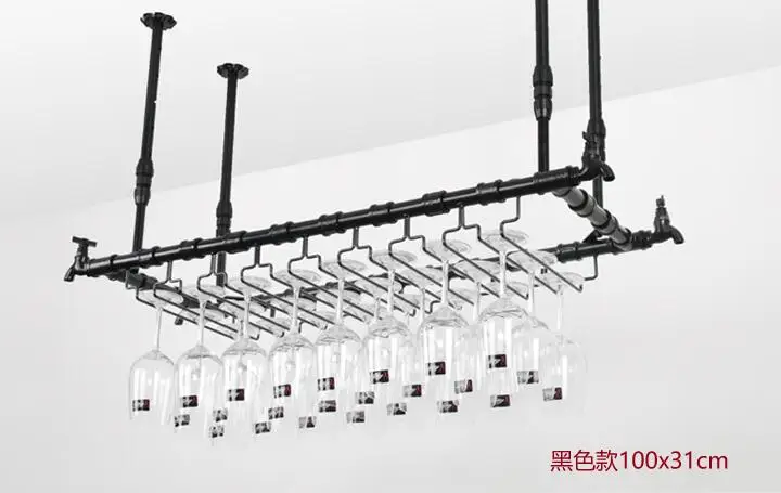 Faucet wine glass rack pipe rack creative upside down glass frame