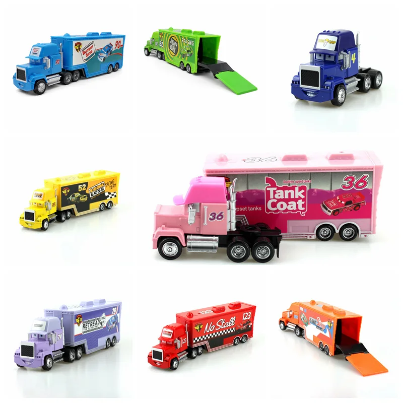 Новый Disney Pixar машина номер racer Mack Грузовик грузовик 1:55 Diecast металлического сплава