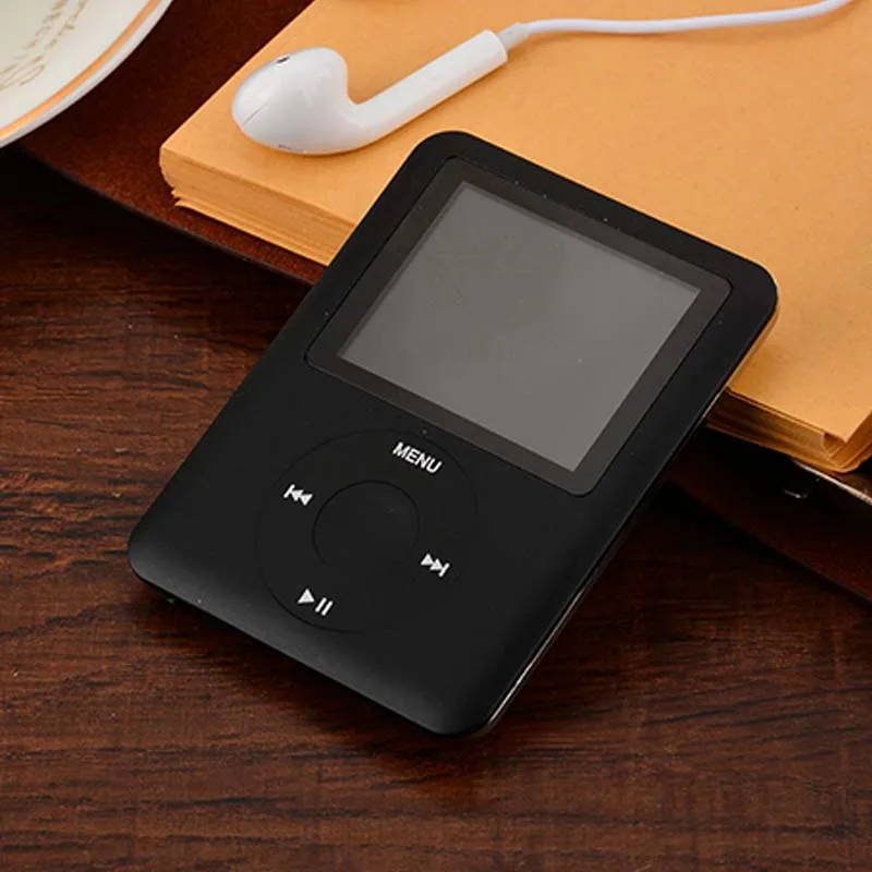 BON CREATION Real 8 Гб fm-радио MP3 музыкальный плеер встроенная память 1,8 дюймов экран с наушником металлический MP3-плеер стильный Walkman - Цвет: black