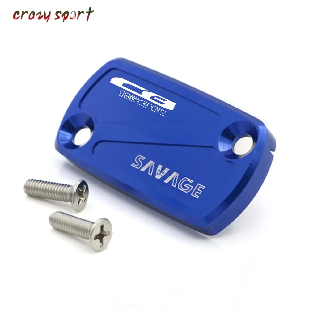 crazy sport Rear Brake Fluid Reservoir Cover Cap For HONDA CB 150R CB150R CB150 2018-2019 Motorcycle Accessories CNC Aluminum With Logo Titanium