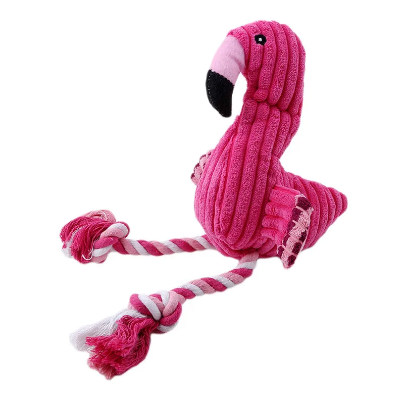 Buy Flamingo Shape Pet Dogs Puppy Chewing Toys Bird