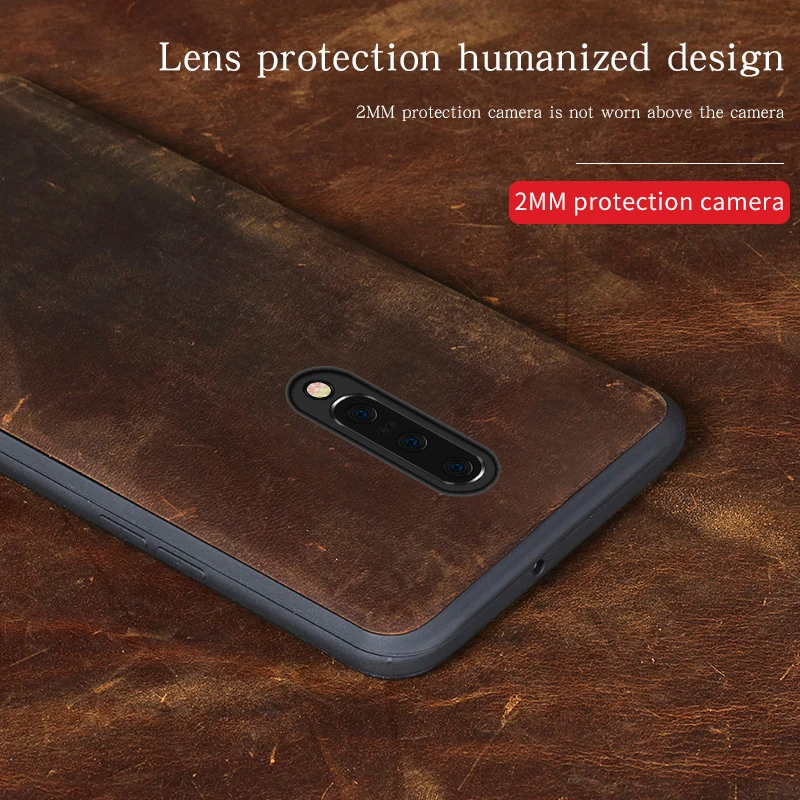 Натуральный выдвижной кожаный чехол для Oneplus 7 Pro 8 8T 6 6T One Plus 5 Nord 360 полный защитный