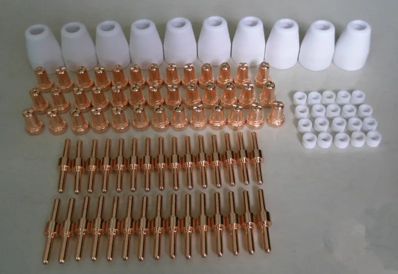 30/40A PT-31 Air Plasma Cutter Cutting Torch Consumables Gun Spare Parts 100pcs 30/40A PT-31 Air Plasma Cutter Cutting Torch Consumables Gun Spare Parts 100pcs