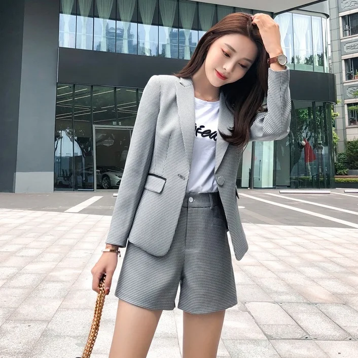 shorts and jacket suit