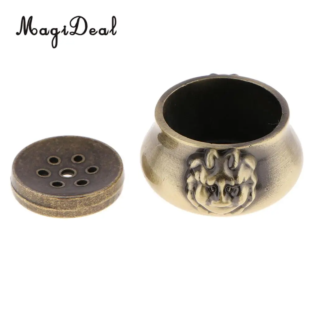 Chinese Lion Head Design Incense Burner Stick Holder Incense Base Plug Home Decoration