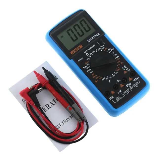 

ANENG DT-9205A Digital Multimeter Multimetro Ammeter Multitester AC DC LCD Display Professional Electric Handheld Tester Meter