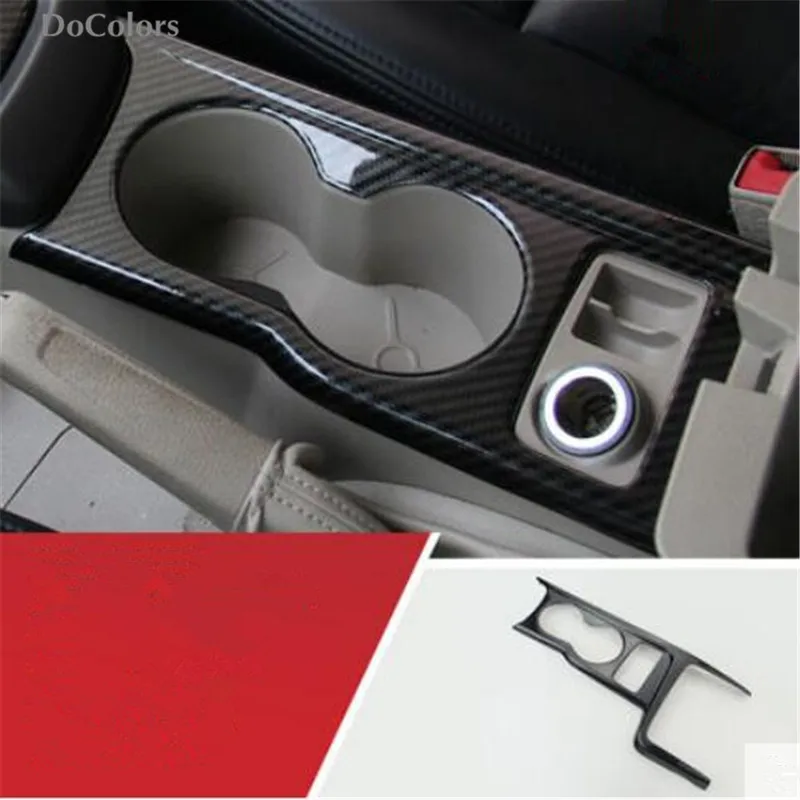 DoColors автомобильный Стайлинг Шестерня AC панель вентиляционная дверь ручка динамик декоративная наклейка чехол для Ford Focus 3 2012 - Название цвета: Cup holder frame