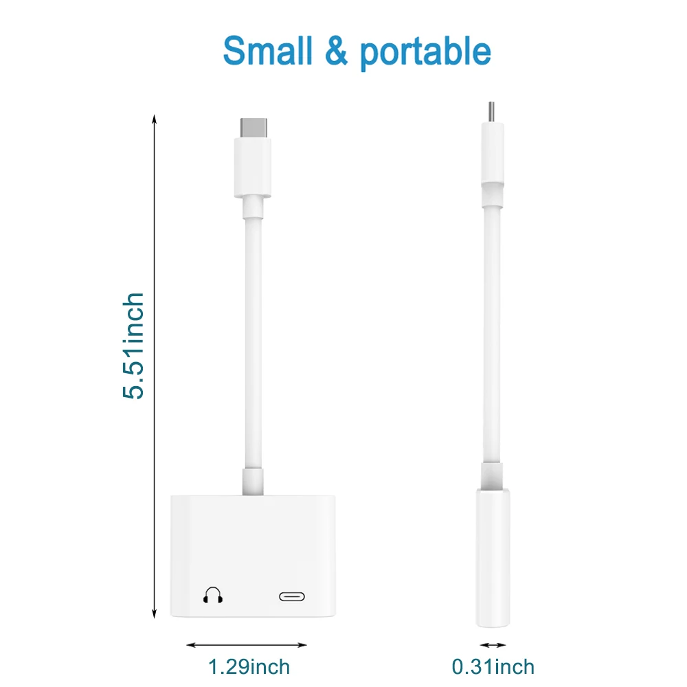 Адаптер для наушников с разъемом типа C к разъему USB C 3,5 мм Aux для Xiaomi Note 7 huawei P20 P30 Pro iPad Macbook Pro