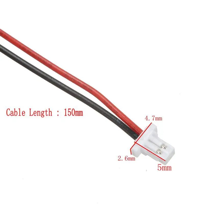 50 шт. 26AWG 2,0 PH 2-шпильки 120 мм мини микро JST провода коннектора с разъем Электрический кабель Высокое качество
