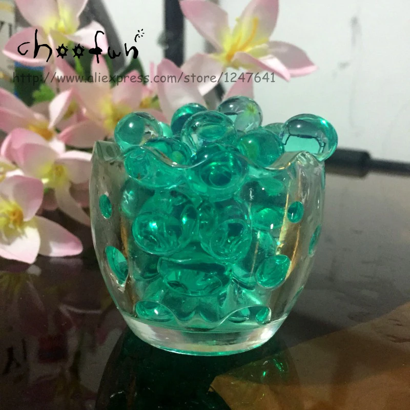 

30g/lot 3 Sizes Turquoise Water Beads Growing In Water Transparent Crystal Soil Mud Water Pearls Gel Beads Balls