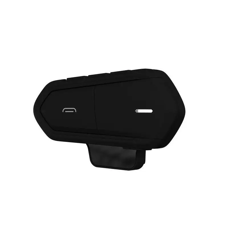Наушники водонепроницаемые беспроводные Длинные ожидания шлем гарнитура Hands Free простота в эксплуатации Bluetooth мотоцикл энергосберегающая музыка - Цвет: Черный