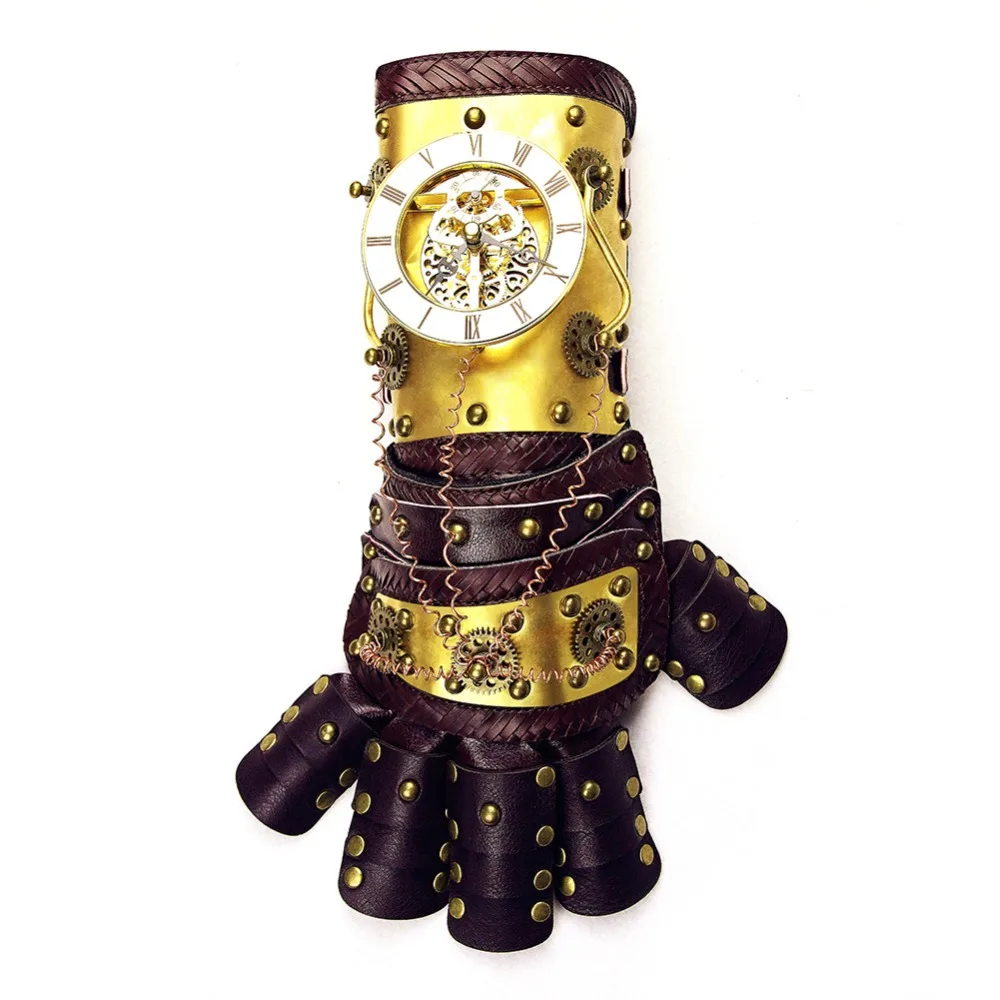 

Steampunk mechanical gloves arm link day dance party party props Punk mechanical gloves arm accessories