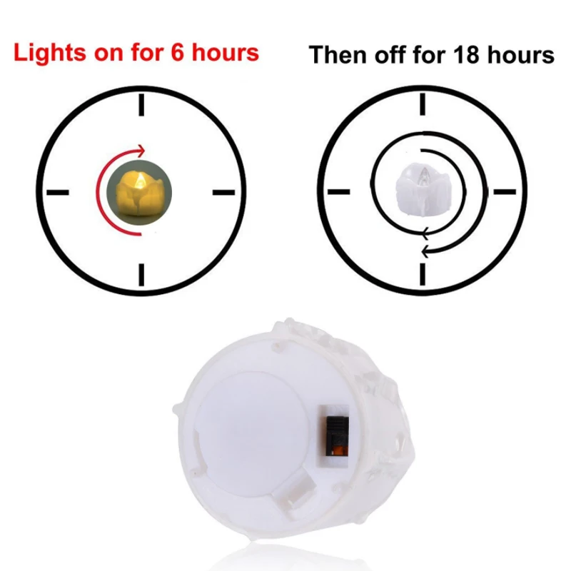 12 шт., функция таймера, Мерцающая чайная свеча, романтический беспламенный светодиодный светильник, лампа для украшения дома, праздника, свадьбы