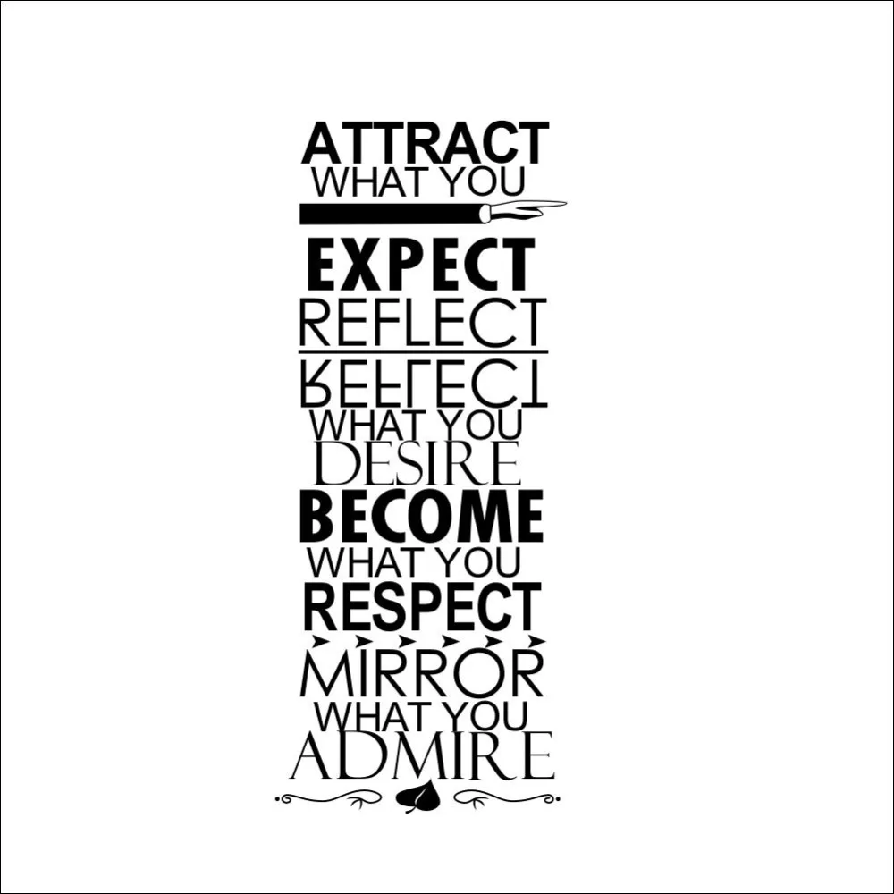 2015 Sale Diy Wall Decor Attract What You Expect Reflect Desire Become Respect Mirror Admire Quotes Wall Art Letters Vinyl Words In Wall Stickers From Home 2015 Sale Diy Wall Decor Attract What You Expect Reflect Desire Become Respect Mirror Admire Quotes Wall Art Letters Vinyl Words In Wall Stickers From Home