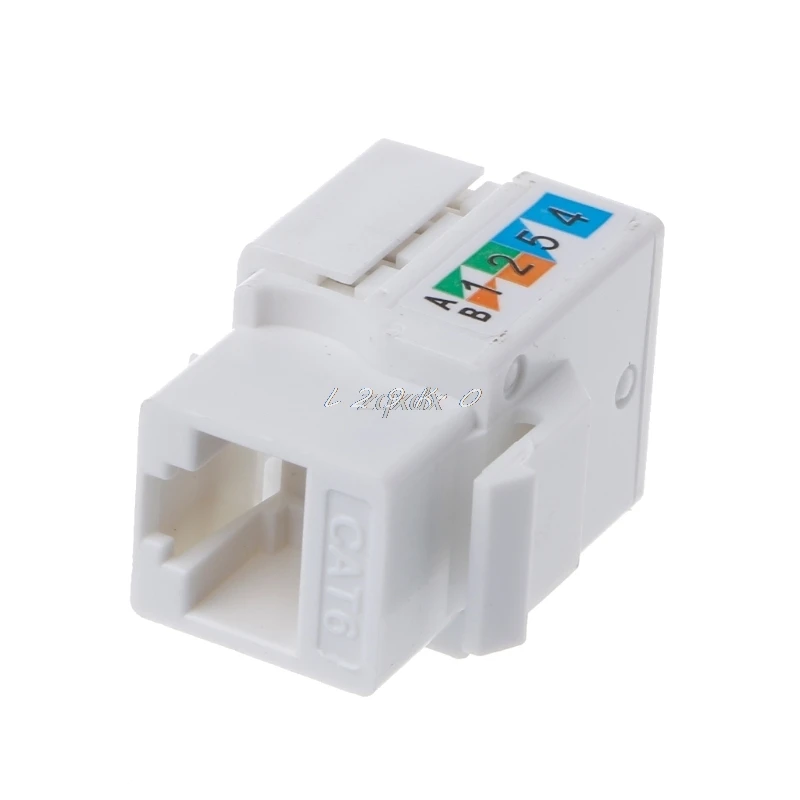 

CAT6 Network Module Information Socket RJ45 Connector Adapter Keystone Jack Z09 Drop ship