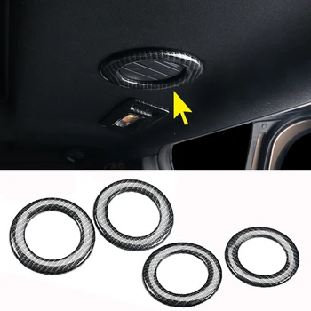 

4pcs For Ford Explorer 2013-2018 ABS Carbon style Plating Car Roof Air Outlet Frames trim Car Styling Accessories