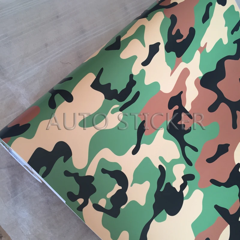 Green coffee snow camo vinyl 4