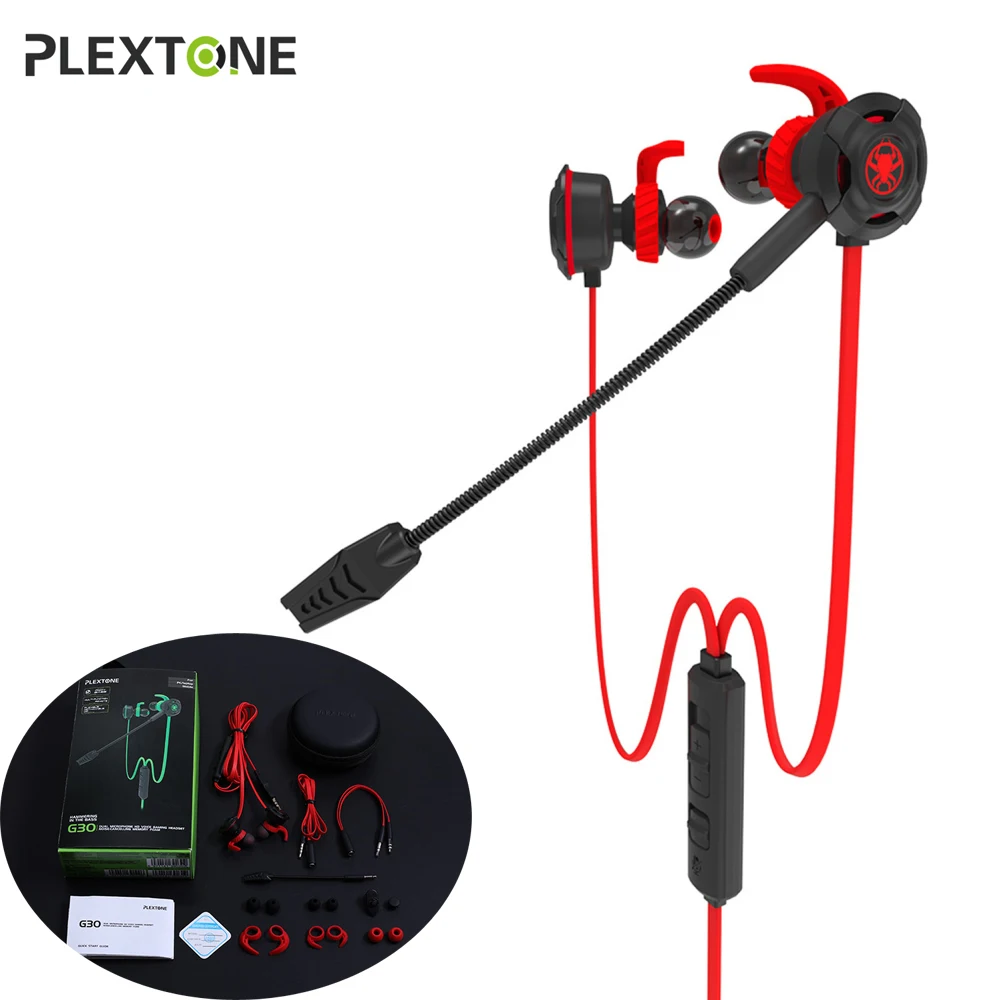 G30 In ear 7 1 Стерео Игровые наушники с микрофоном бас Earbuffs для ПК планшетный