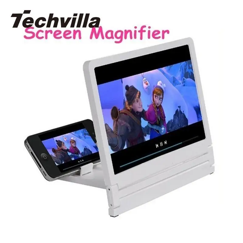 Techvilla 3D фильм экран увеличитель лупа HD проектор портативный складной стенд