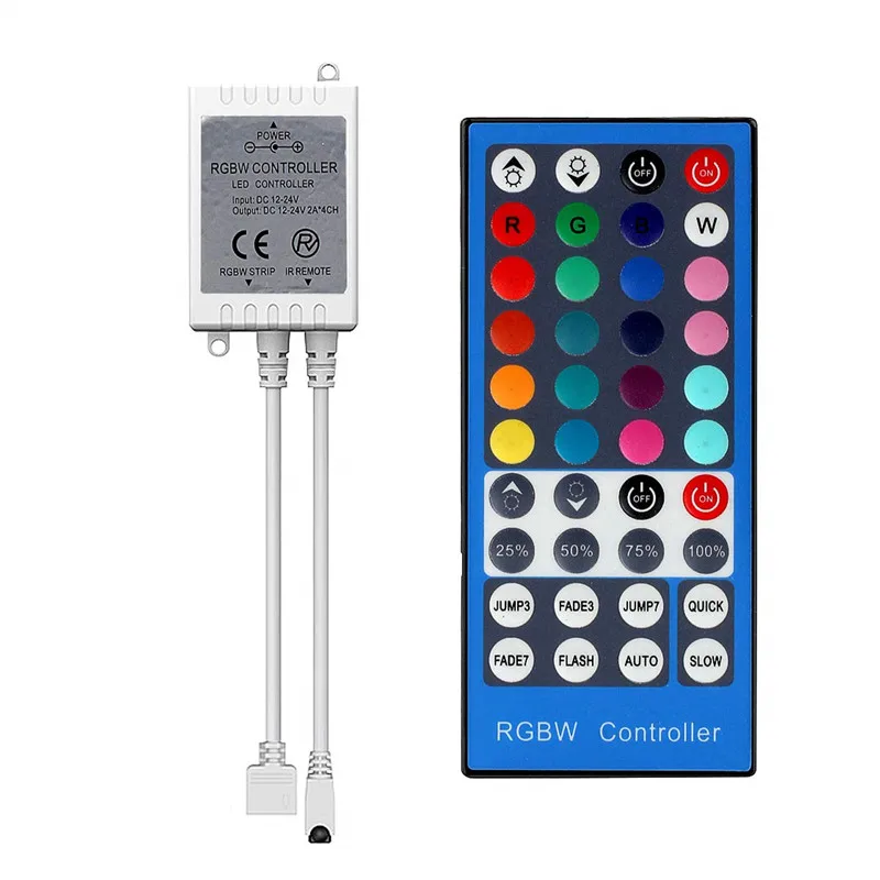 Conntroller 40Key полосы RGBW/RGBWW SMD 5050 Светодиодные полосы света DC 12 В 24 6A ИК инфракрасный диммер с удаленным управлением 20 цветов