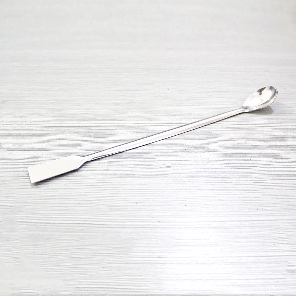 

Stainless Steel Drug Spoon 20cm use for Chemistry/Medical/Dental Experiment Medicines in Lab Reagents spatula weigh spoon 10pcs