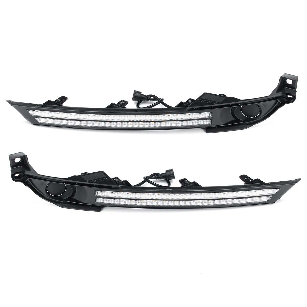 

Car DRL 12V LED Daytime Running Light Fog Lamp for Mazda CX-5 CX5 2017 2018 w/Fog Light Bezel Dynamic Turn Signal Relay
