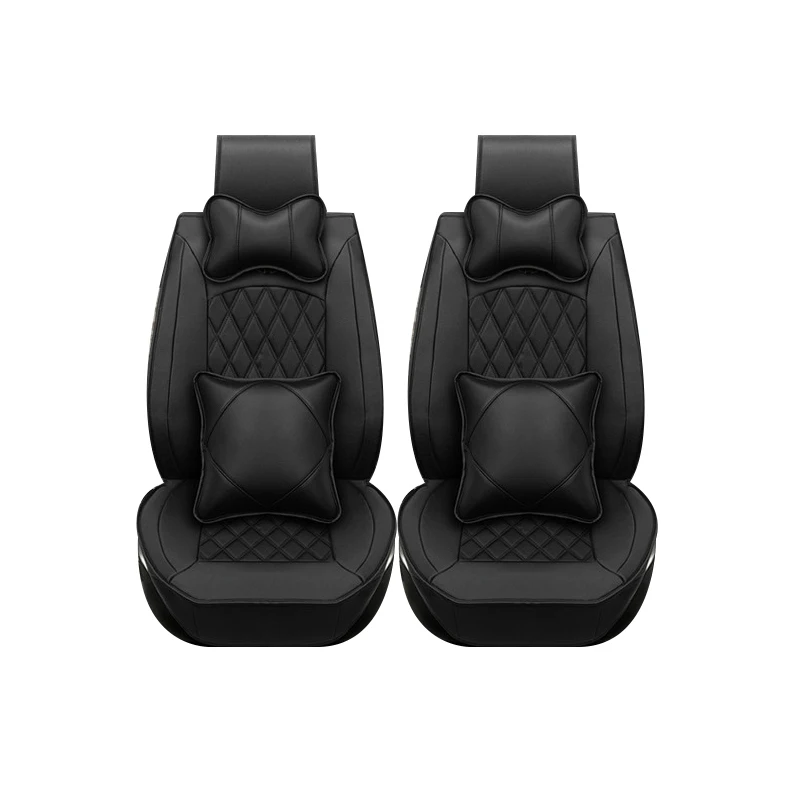 Специальный кожаный только 2 Чехлы для передних сидений автомобиля Hyundai solaris ix35 i30