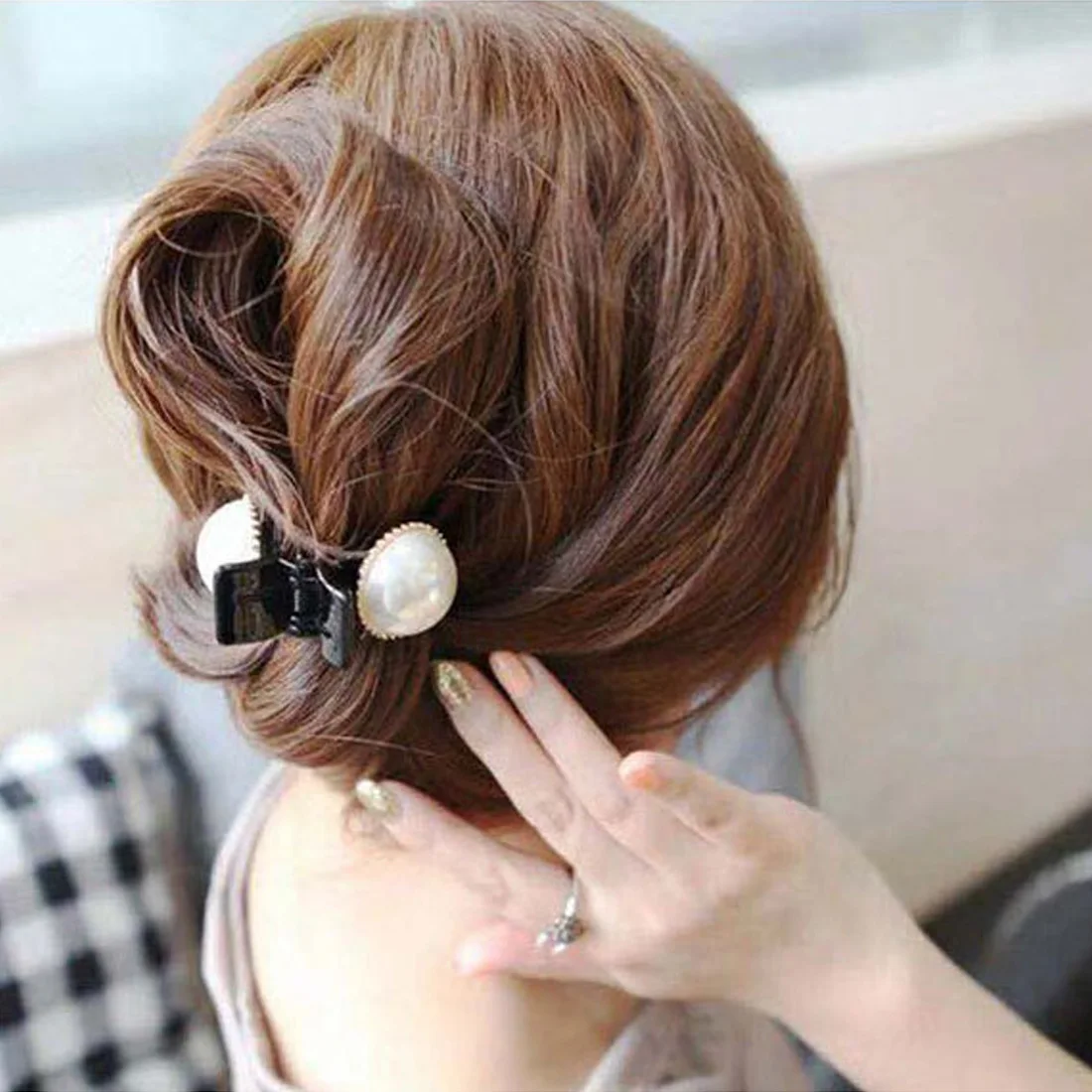 

Hair Claw Clips Wedding Party hair jewelry Retro Hairpins Fashion Vintage Pearl Crystal Rhinestone Mini Crown