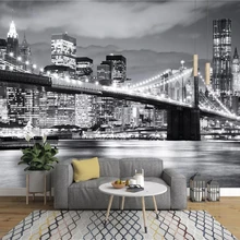 Beibehang пользовательские обои 3d Фреска мост Европа и Америка городской пейзаж черный и белый пейзаж фреска фон обои