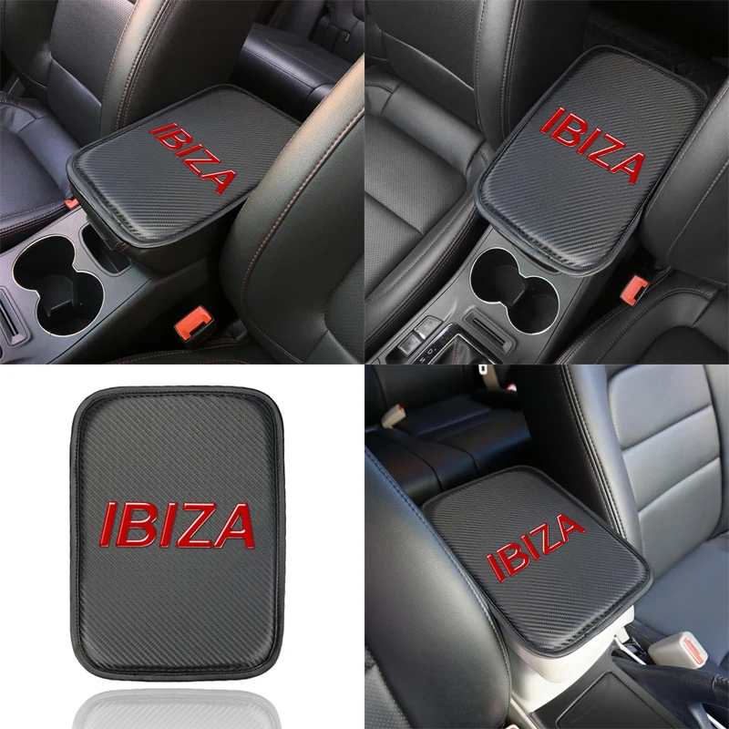 

For Seat Leon Ibiza cupra Altea car central armrest box cover center console seat armrest protection case PU leather accessories
