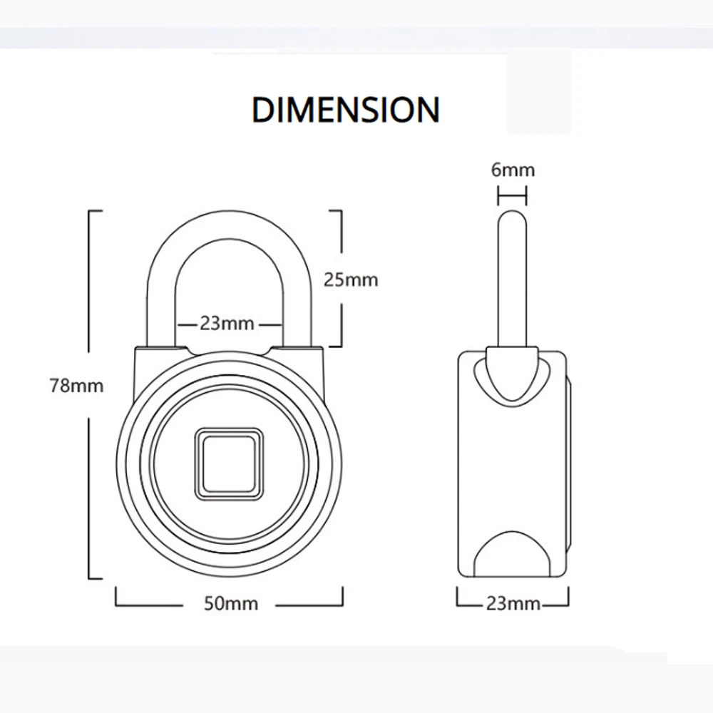 WaterproofIP65 Keyless портативный Bluetooth smart отпечатков пальцев замок висячий замок Anti-Theft iOS приложение управления Android двери навесной замок для