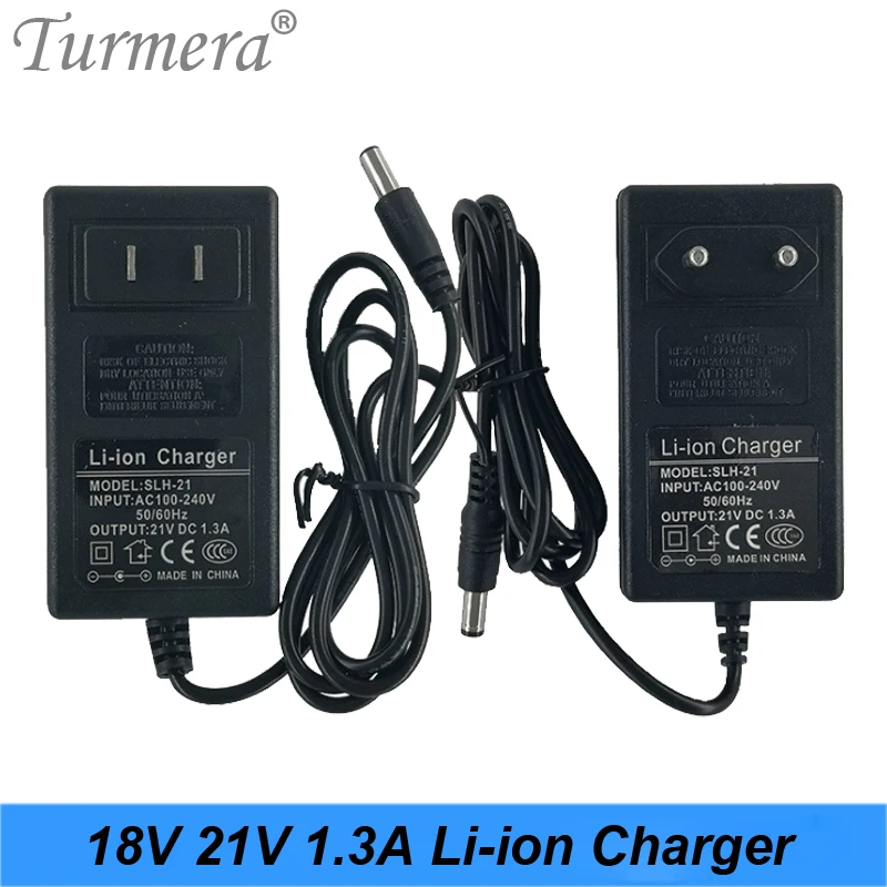 Turmera 21V 18V 1.3A Lithium Battery Charger Electric Screwdriver 5Series 18650 Wall DC 5.5 2.1v ma | Электроника