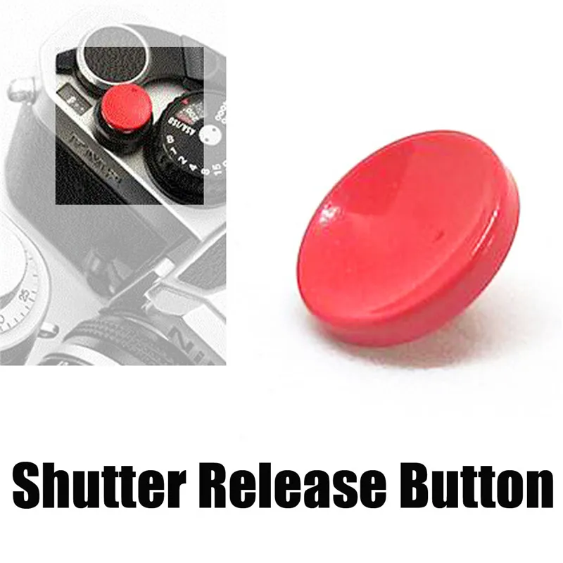 Camera Wooden Shutter Button Soft Release Concave Red For Fuji XT2 X20