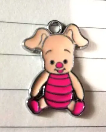 

10 Pcs Cartoon pig Charm Necklace/Bracelet/Earrings Pendants DIY Jewelry Making Accessories T-200