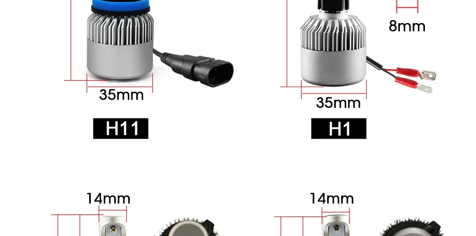 Hlxg 2 шт. 4300K 12V H4 светодиодные Автомобильные фары 72 Вт 8000 лм/комплект H7 H11 H1 светодиодные АВТОМОБИЛЬНЫЕ 9005 HB3 9006 HB4 Автомобильные светодиодные противотуманные фары конверсионный комплект