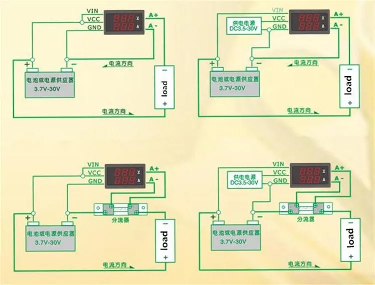 DC 30V 999mA двойной светодиодный дисплей цифровой вольт и Амперметр Напряжение измеритель тока монитор с номером дорожки 12003263