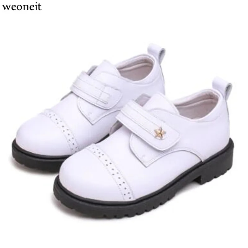 Weoneit Boys Leather Shoes British Style School Performance Kids