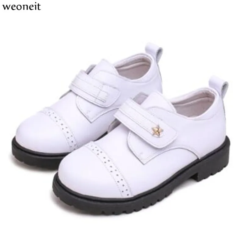 Кожаные туфли Weoneit для мальчиков в британском стиле обувь школьных выступлений