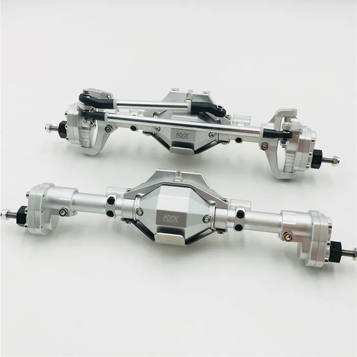 KYX Алюминиевая CNC широкая Передняя и задняя оси для Axial SCX ll 90046|Детали аксессуары| |