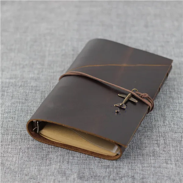Drawings Handmade Leather Pattern DIY Tools QQW-127 A6 Vintage Loose-leaf Notepad Version | Дом и сад
