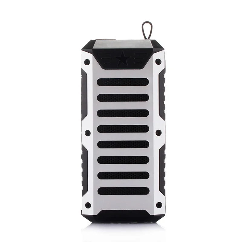 

Outdoor Waterproof Mini Metal Flashlight Speaker Bluetooth 5.0 Power Bank Speaker For Mobile Phone
