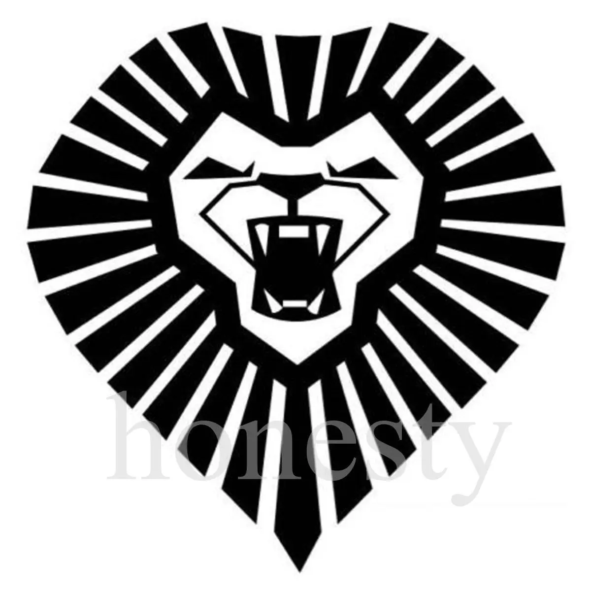 Lion Head Symbol Gross Wall Home Glass Window Door Car Sticker Laptop