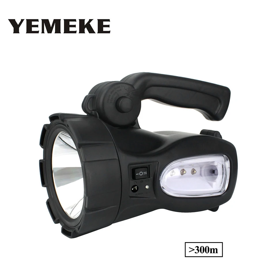 

Newest Portable Lantern Led 3W Rechargeable Led Flashlight 2 Modes Handheld Spotlight Hunting Searching Light Waterproof IP55