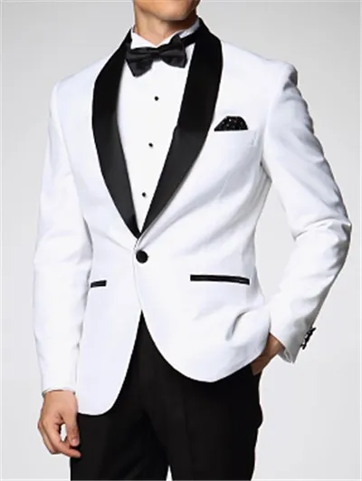 

High Quality One Button Groomsmen Shawl Lapel Groom Tuxedos Men Suits Wedding/Prom Best Man Blazer ( Jacket+Pants+Tie) A65