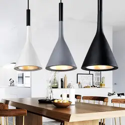 Цементный промышленный стиль подвесное освещение ретро Лофт Подвесная лампа для ресторана винтажный цементный материал апломб Подвесная