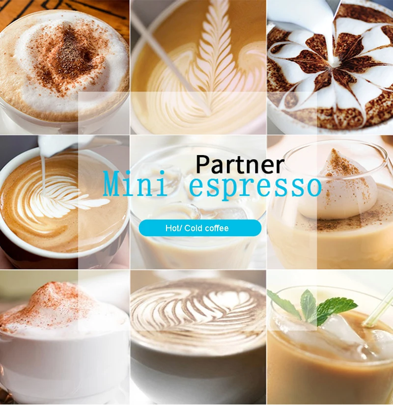 Портативная кофемашина Nespresso, мини-кофеварка, для горячего и холодного извлечения, usb, электрическая кофейная пудра и капсула, для улицы, дома, путешествий