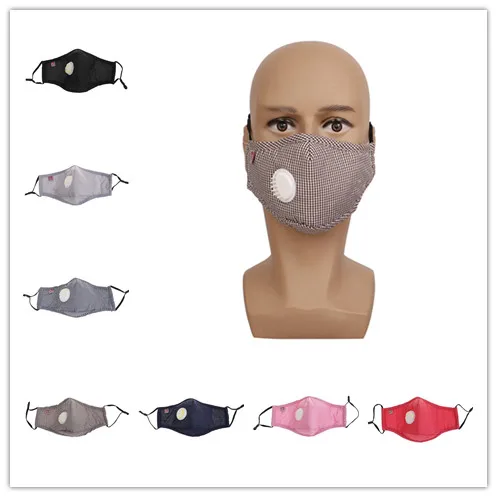 

Cotton PM2.5 Filter Anti Haze Mask Breath Breathable Valve Anti-dust Mouth Mask Activated Carbon Filter Respirator Mask Face